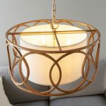 Circular Frame 4lt Pendant With White Shade - Image 6