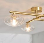 Mobias 4lt Satin Brass Semi Flush - Image 3