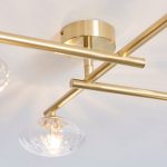 Mobias 4lt Satin Brass Semi Flush - Image 4