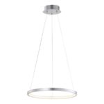 Circle LED Ring Silver Pendant Small