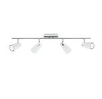 Loft 4lt Bar Spotlight Matt White Polished Chrome