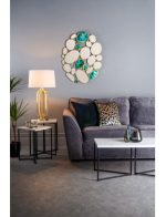 Lucie Table Lamp Satin Brass With Shade - Image 4