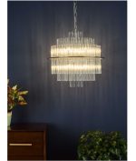 Lukas 13lt Pendant Polished Chrome Glass - Image 5