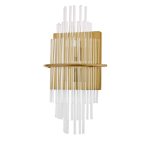 Lukas 2lt Wall Light Antique Gold Glass - Image 3