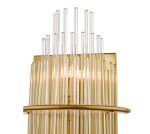 Lukas 2lt Wall Light Antique Gold Glass - Image 4