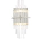 Lukas 2lt Wall Light Polished Chrome Glass