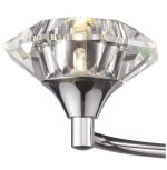 Luther 2lt Wall Light Polished Chrome Crystal - Image 4