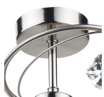 Luther 4lt Semi Flush Satin Chrome Crystal - Image 3