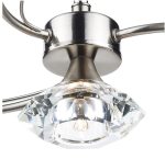 Luther 4lt Semi Flush Satin Chrome Crystal - Image 4
