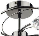 Luther 6lt Semi Flush Black Chrome Crystal - Image 3
