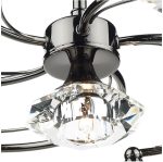 Luther 6lt Semi Flush Black Chrome Crystal - Image 4