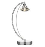 Luther Table Lamp Polished Chrome Crystal
