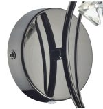 Luther Wall Light Black Chrome Crystal - Image 3