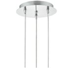 Lyall 3lt Pendant Polished Chrome Glass - Image 3