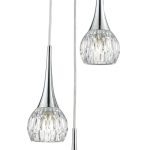 Lyall 3lt Pendant Polished Chrome Glass - Image 4