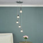 Lyall 5lt Pendant Polished Chrome Glass - Image 4