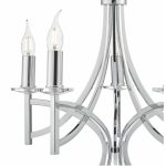 Lyon 5lt Pendant Polished Chrome & Crystal - Image 3