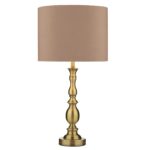 Madrid Table Lamp Antique Brass With Shade