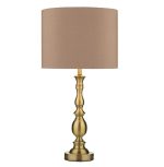 Madrid Table Lamp Antique Brass With Shade