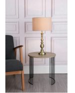 Madrid Table Lamp Antique Brass With Shade - Image 5