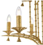 Miette 6lt Pendant Antique Gold Leaf - Image 3