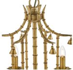 Miette 6lt Pendant Antique Gold Leaf - Image 4