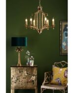 Miette 6lt Pendant Antique Gold Leaf - Image 6