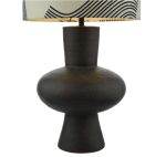 Miho Table Lamp Black/Bronze With Shade - Image 4