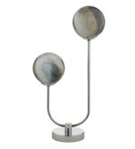 Mikara 2lt Table Lamp Polished Chrome Planet Glass - Image 3