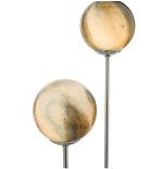 Mikara 2lt Table Lamp Polished Chrome Planet Glass - Image 4