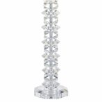 Mina Table Lamp Polished Chrome & Crystal With Shade - Image 3