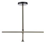 Ray 3lt Bar Pendant Antique Brass Clear - Image 3