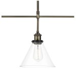 Ray 3lt Bar Pendant Antique Brass Clear - Image 5