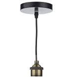 Ray 1lt Pendant Antique Brass Clear - Image 3