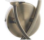 Morgan Double Wall Bracket Antique Brass - Image 3