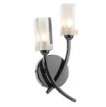 Morgan Double Wall Bracket Black Chrome