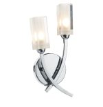 Morgan Double Wall Bracket Polished Chrome