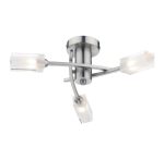 Morgan 3lt Semi Flush Satin Chrome