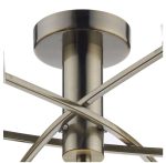 Morgan 6lt Semi Flush Antique Brass - Image 3