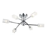 Morgan 6lt Semi Flush Polished Chrome