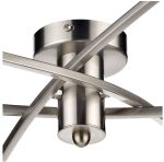 Morgan 6lt Semi Flush Satin Chrome - Image 3