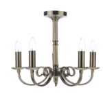 Murray 5lt Dual Mount Pendant Antique Brass