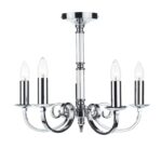 Murray 5lt Dual Mount Pendant Polished Chrome