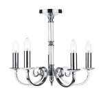 Murray 5lt Dual Mount Pendant Polished Chrome