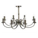 Murray 8lt Dual Mount Pendant Antique Brass
