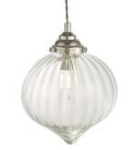 Mya 1lt Single Pendant Polished Nickel Glass - Image 3