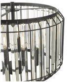 Naeva 3lt Pendant Satin Black Crystal - Image 3