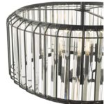 Naeva 4lt Pendant Satin Black Crystal - Image 2