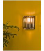 Naeva 2lt Wall Light Matt Black Glass - Image 4