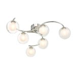 Nakita 6lt Semi Flush Polished Chrome With Clear/Opal Glass